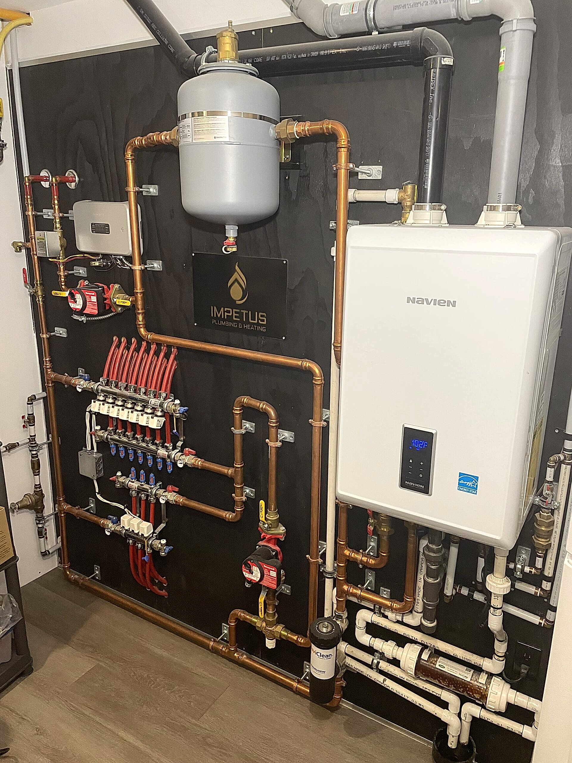 Tankless water heater installation